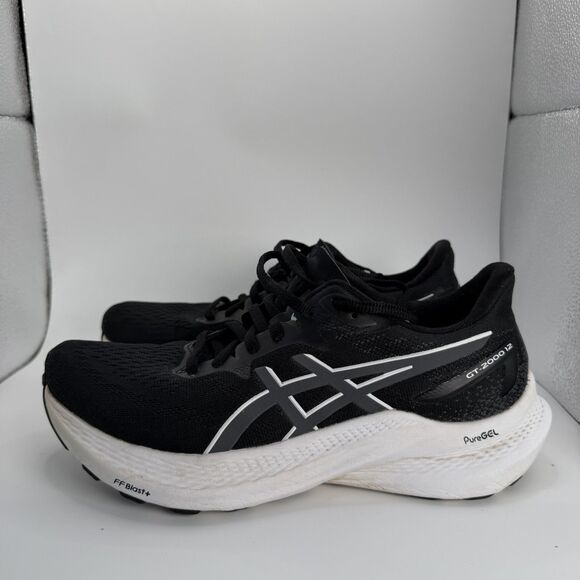 Asics GT 2000 12 Shoes Women Size 7 Black Running Cushioned Trainer - Picture 5 of 11